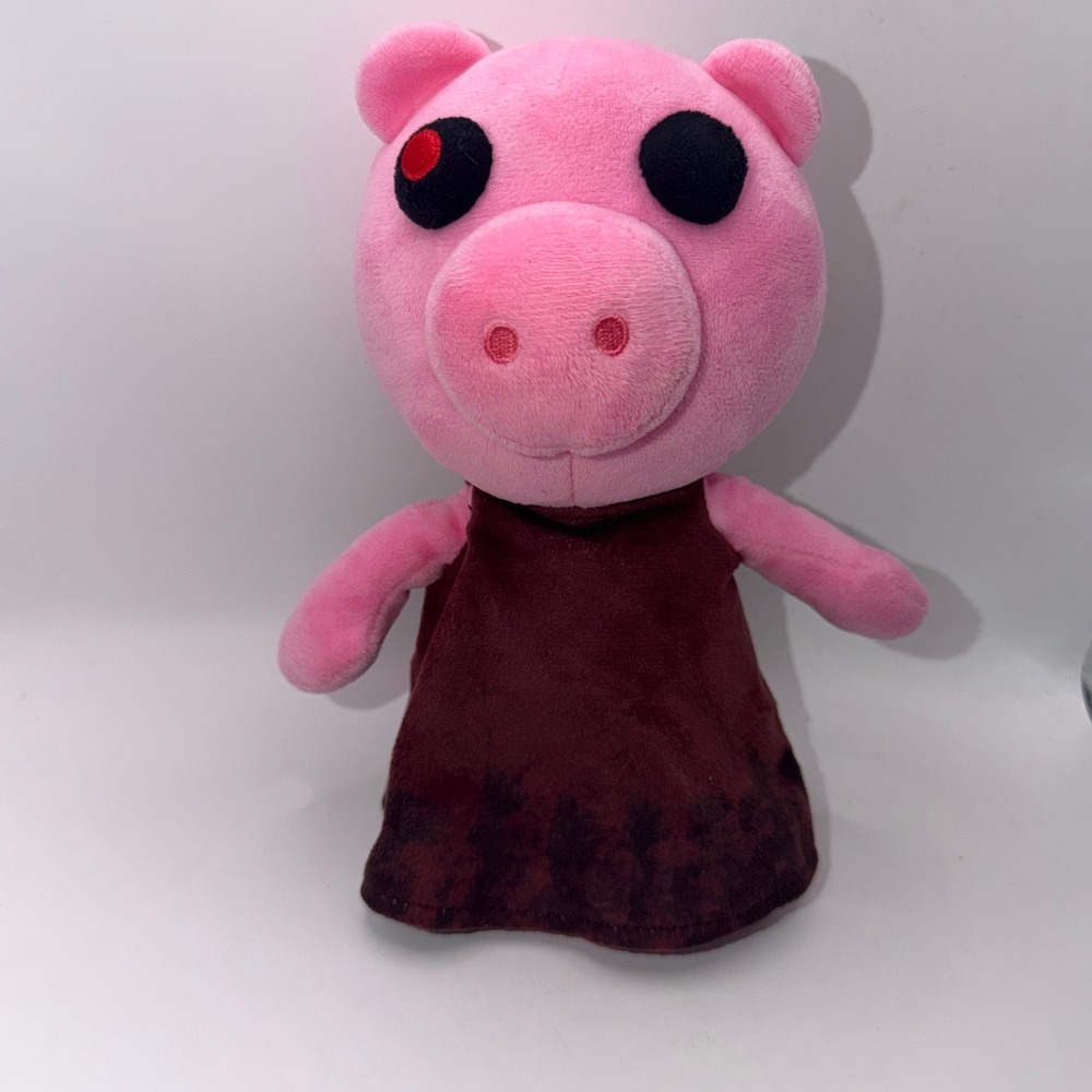 PhatMojo 8" Piggy Plush Roblox Horror Game Character Pink Pig Goth Gamer Toy